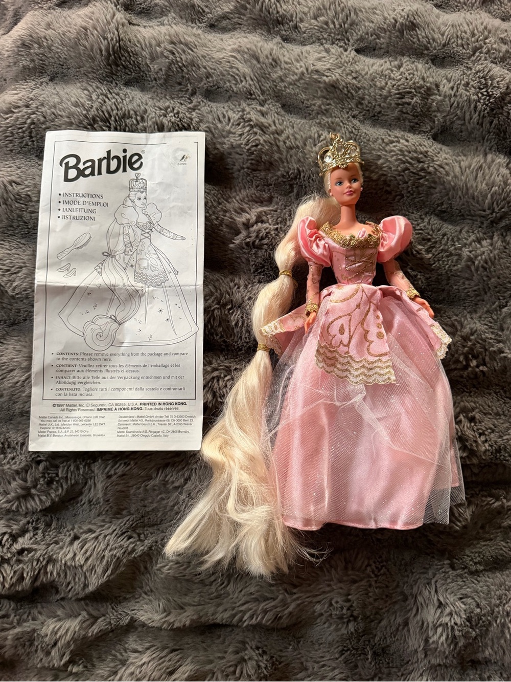 Vintage Rapunzel Barbie Doll 1997